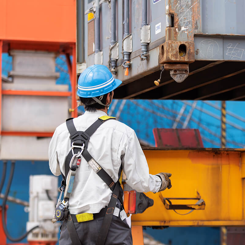 コンテナ荷役作業